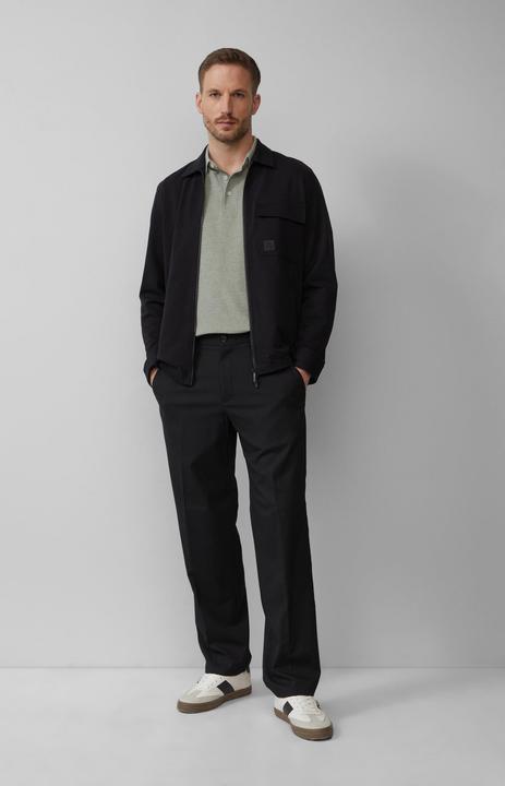 Actual product image S.Oliver Polo-Shirt Poloshirt aus meliertem Baumwollpiqué (S)