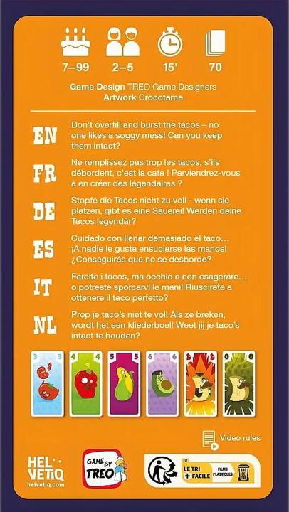 Actual product image Helvetiq Tacoloco (Dutch, English, French, German, Italian, Spanish, 2 - 5 Players)
