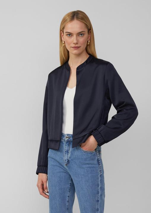 Produktbild S.Oliver Indoor-Jacke Offener Satinblouson mit Elastikbund (34)