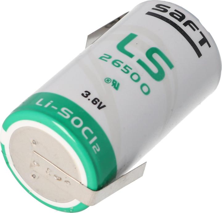 Produktbild Saft Batterie LS26500, C-Size mit Lötfahne Z-Form (1 Stk., C, 7700 mAh)