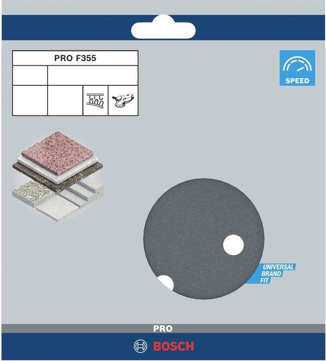 Produktbild Bosch Professional Zubehör PRO F355 Schleifblatt, 150 mm, G600 (600)