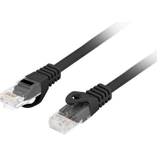 Lanberg Patchcord cat.6 UTP 5m black (UTP, CAT6, 5 m), Netzwerkkabel