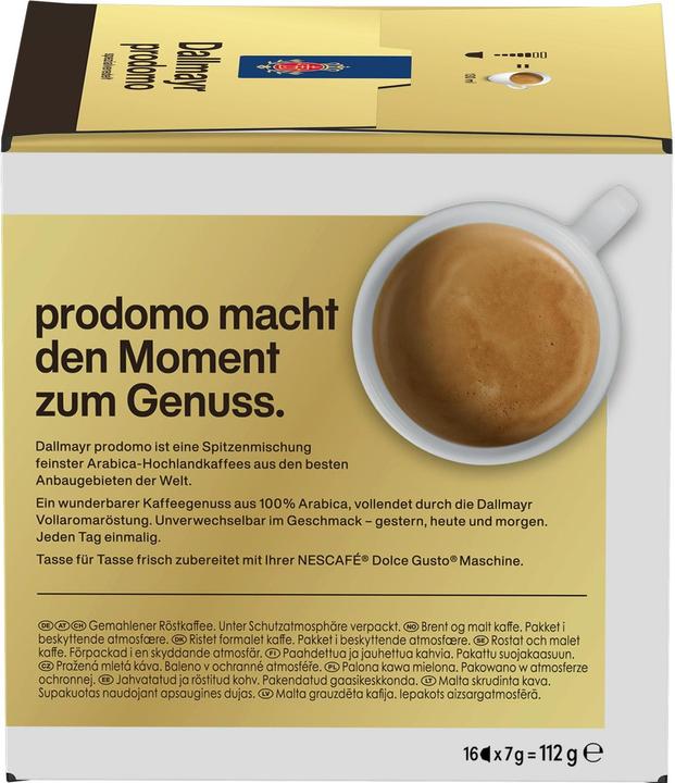 Image du produit Nescafé Dolce Gusto Dallmayr Prodomo (16 x Port.)