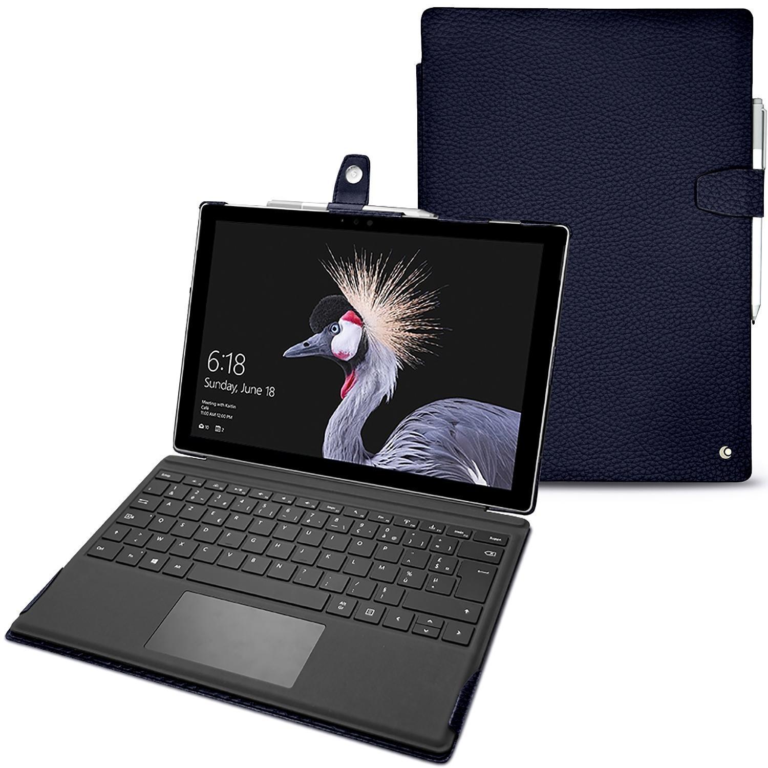 Noreve Lederschutzhülle (12.30", Microsoft), Notebooktasche, Blau