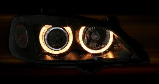 Actual product image Depo Opel Astra G - Headlights Angel Eyes ()