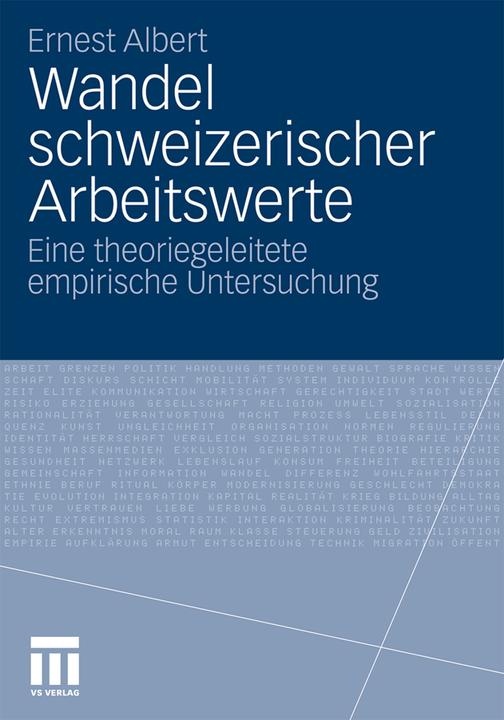Actual product image Wandel schweizerischer Arbeitswerte (German, Ernest Albert, 2011)