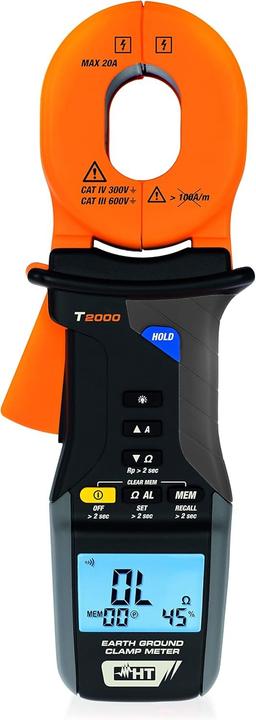 Image du produit HT Instruments T2000 Étalonné selon l'ISO (CAT III 250V, Ampèremètre à pince)