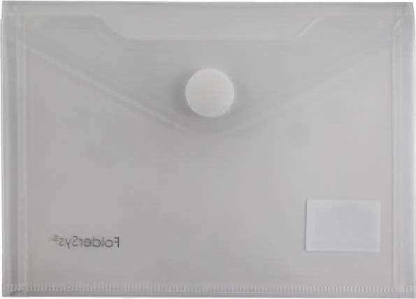 Actual product image Foldersys Double flap pocket A6 2 compartments flap transparent clear (A6, 1x)