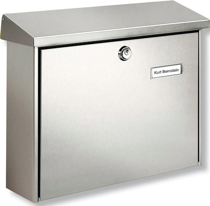 Actual product image Burg Wächter Stainless steel letterbox AMRUM 3867 NI