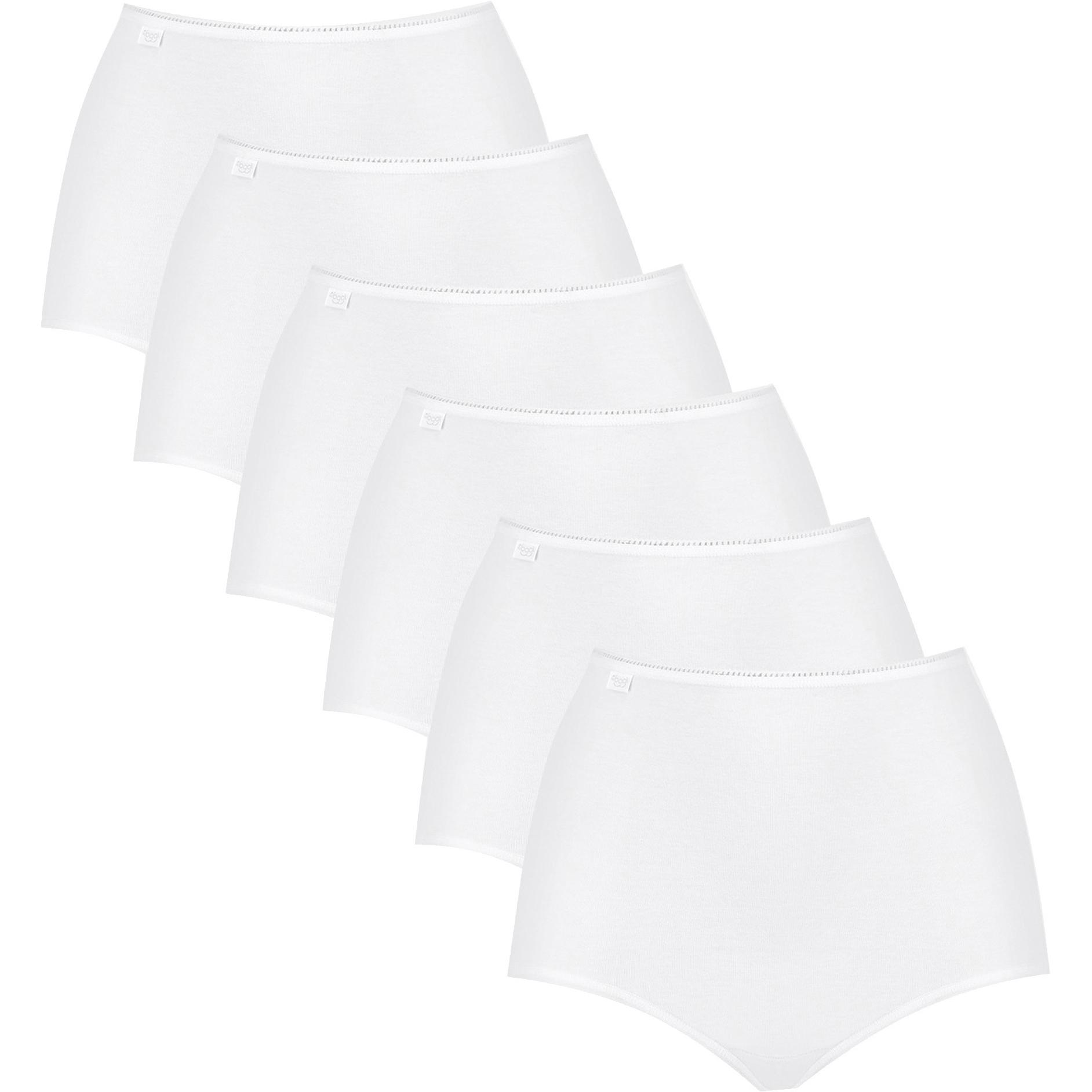 Sloggi, Damen, Unterhosen, Slip Casual, Weiss, (52, 6er Pack)