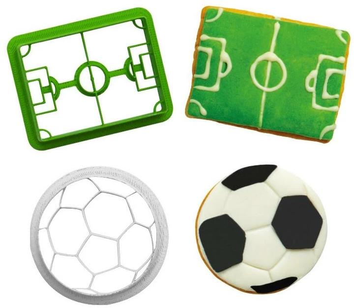 Produktbild Decora Ausstecher Fussball und Spielfeld