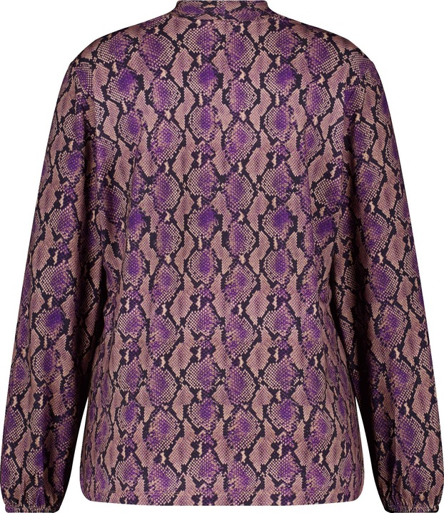 Produktbild Samoon Langarmshirt mit farbigem Schlangenprint T-Shirt Langarm Rundhals - 64440 (48)