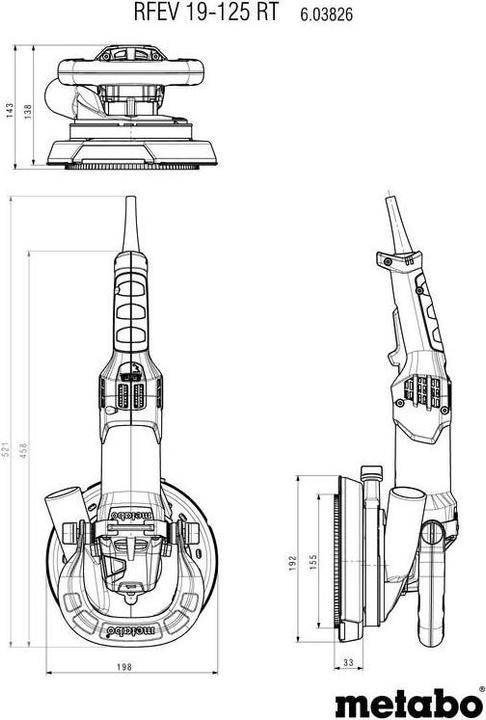 Image du produit Metabo Rfev 19-125 Rt