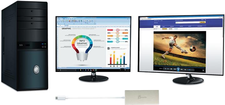 Produktbild j5Create Mini JCD381 (USB-C, 5 Ports)