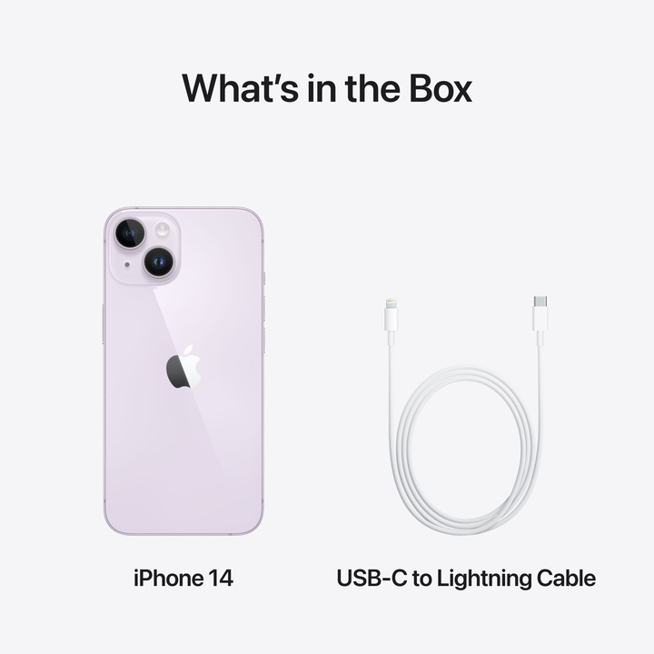 Image du produit Apple iPhone 14 (256 Go, Purple, 6.10", SIM + eSIM, 12 Mpx, 5G)