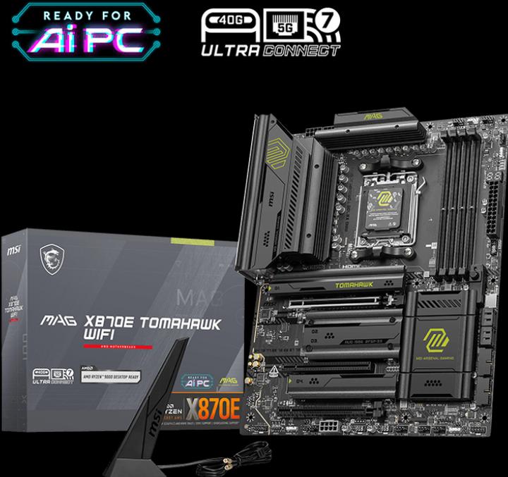 Productafbeelding MSI MAG X870E TOMAHAWK WiFi (AM5, AMD X870E, ATX)
