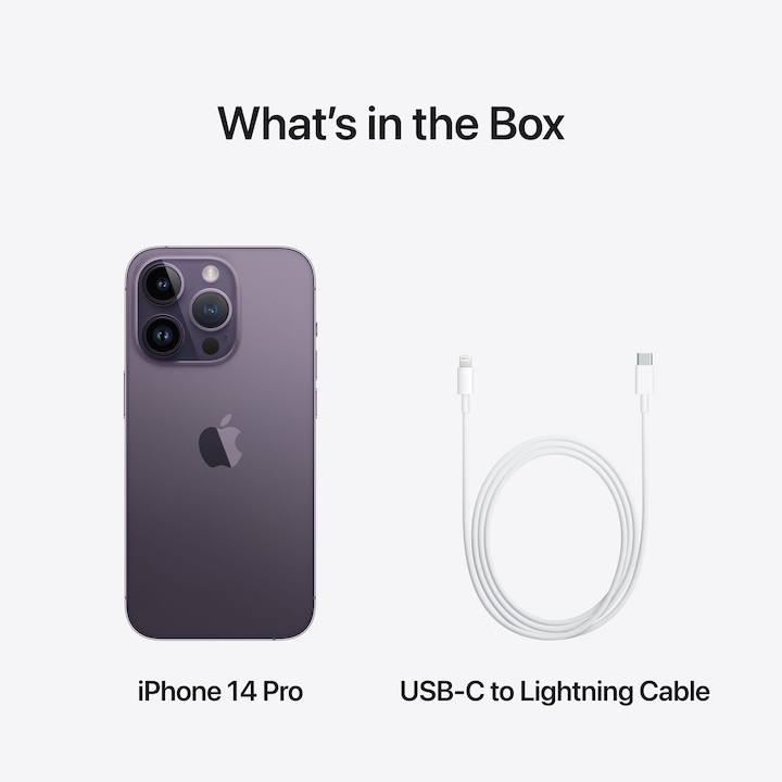 Image du produit Apple iPhone 14 Pro (512 Go, Pourpre foncé, 6.10", SIM + eSIM, 48 Mpx, 5G)