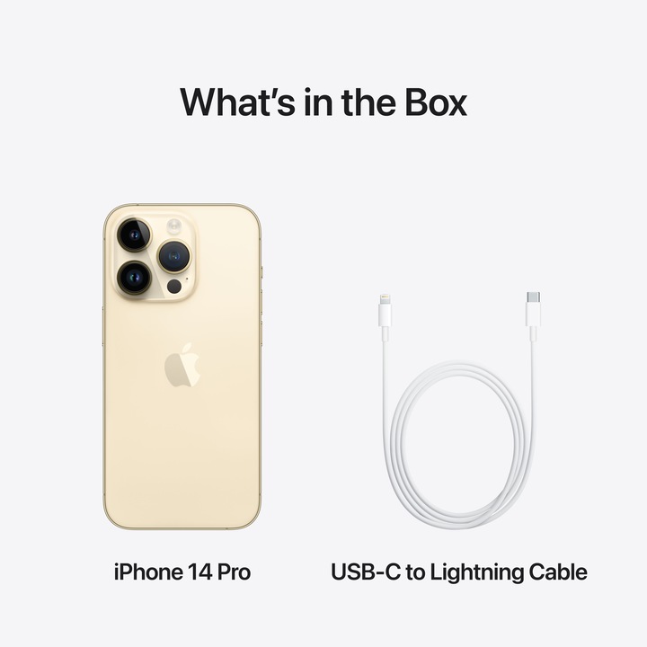 Immagine prodotto Apple iPhone 14 Pro (256 GB, Oro, 6.10", SIM + eSIM, 48 Mpx, 5G)