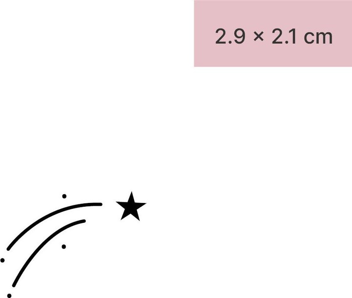Produktbild minink Temporäres Tattoo – Sternschnuppe