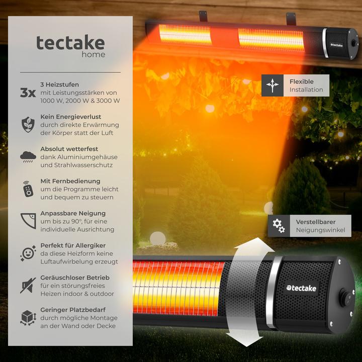 Produktbild tectake Infrarotheizstrahler (3000 W)