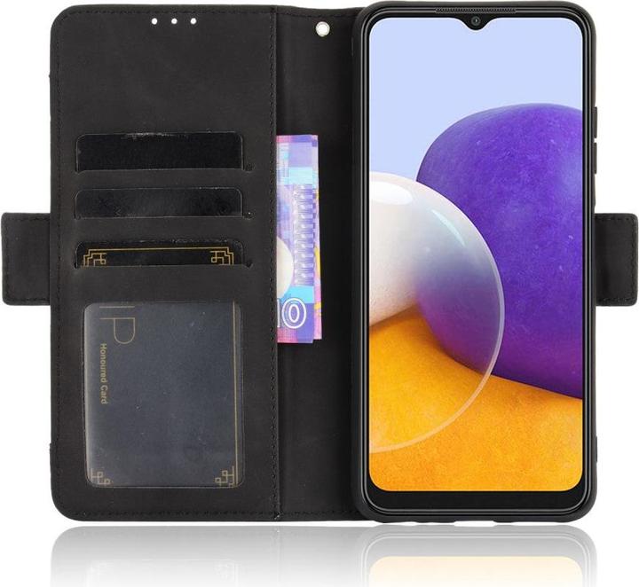 Produktbild Cover-Discount Galaxy A22 5G - Etui mit vielen Kartenfächer schwarz (Samsung Galaxy A22 5G)