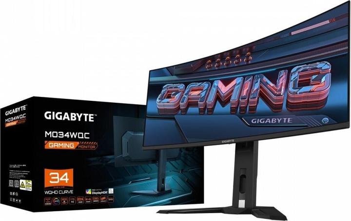 Actual product image Gigabyte MO34WQC (3440 x 1440 pixels, 34")