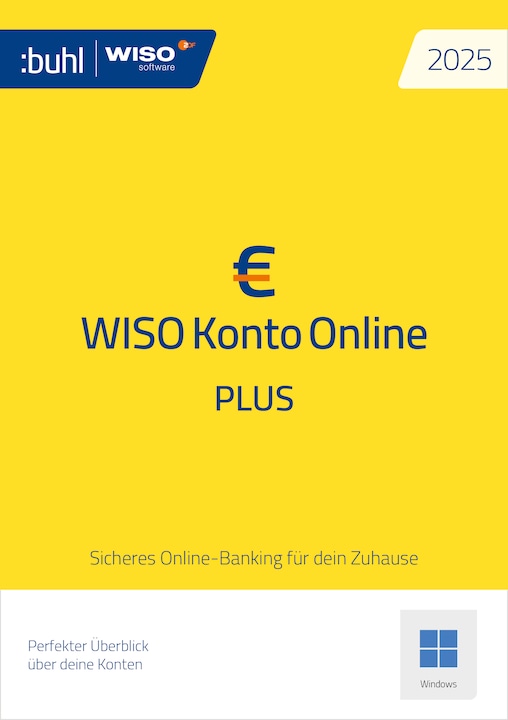 Produktbild Buhl Data Service WISO Konto Online Plus 2025 Download Code (1 User, 1 Geräte/User, unbegrenzt)