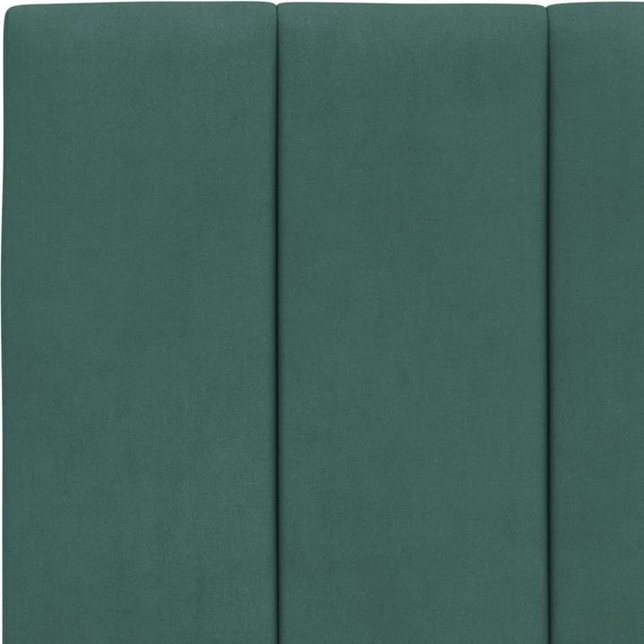 Actual product image vidaXL Bed Upholstered bed Bed frame Double bed Mattress Black 120x200cm Velvet (120 x 200 cm)