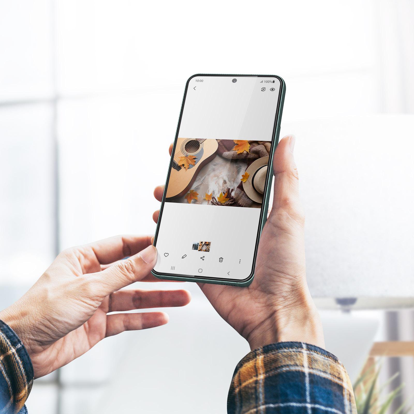 Thumbnail - X-One Panzerglas, Glas Schutzfolie, Schutzglas (1 Stück, Samsung Galaxy S21), Smartphone Schutzfolie, Schwarz