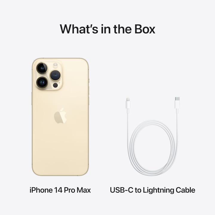Produktbild Apple iPhone 14 Pro Max (128 GB, Gold, 6.70", SIM + eSIM, 48 Mpx, 5G)