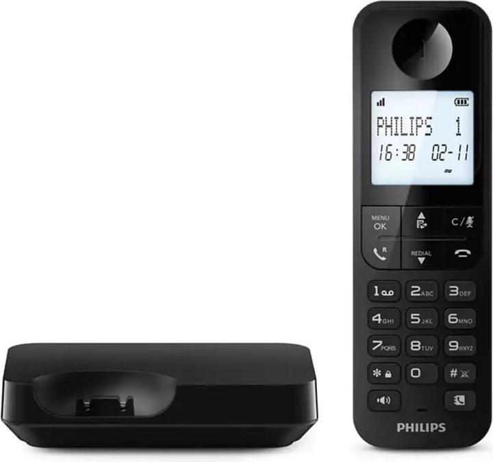 Actual product image Philips Wireless phone D2701B Black
