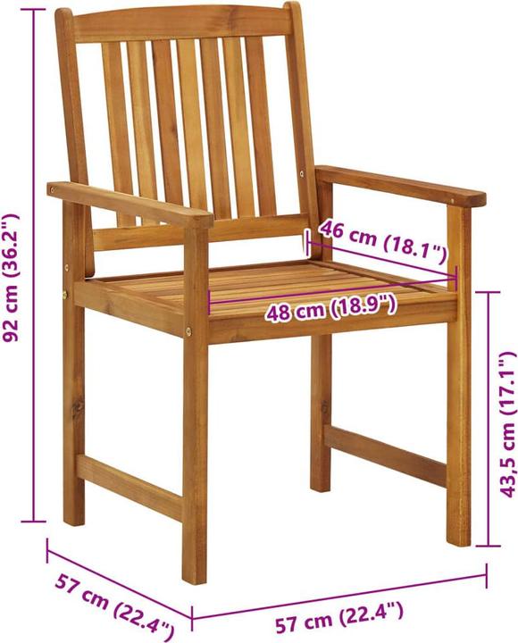 Produktbild vidaXL Gartenstuhl
