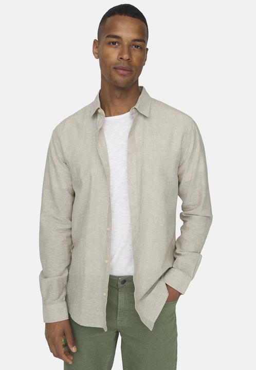 Produktbild Only & Sons Einfarbiges Langarmhemd (XS)