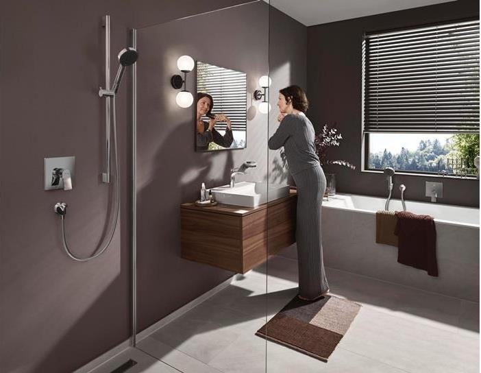 Produktbild hansgrohe Unica Duschstange C 90 cm mit Isiflex Duschschlauch 160 cm