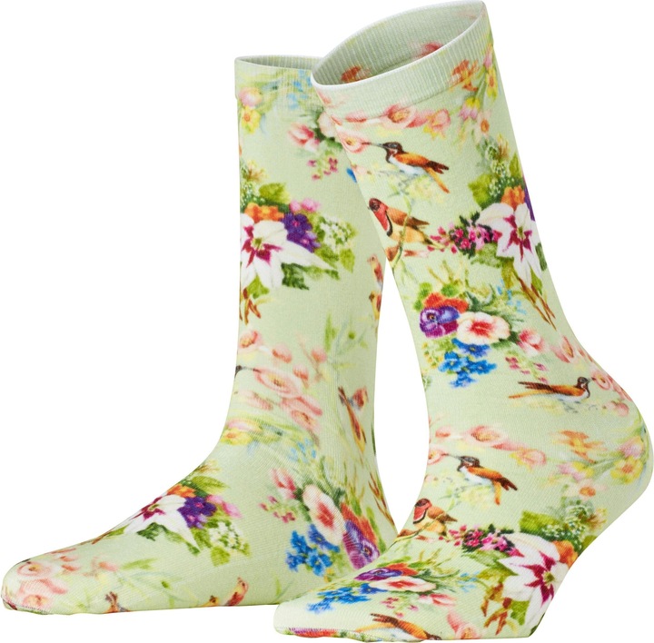 Burlington Socken "Joyful Flower" mint (36 - 41)