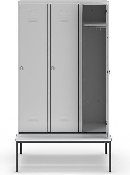 Actual product image Wolf Clothes locker with bench underneath (120 cm, 214 cm)