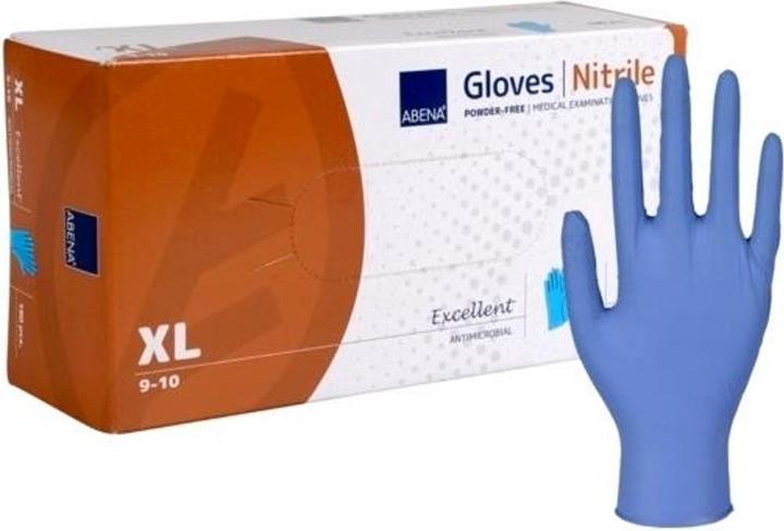Immagine prodotto Abena Guanti classici in nitrile XL 240mm senza polvere non sterili blu 100pz (XL)
