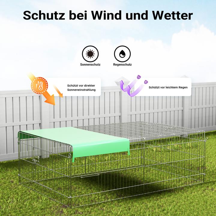 Actual product image Wiltec Outdoor enclosure cover 183x122x60cm small animal enclosure run outdoor enclosure