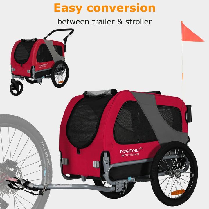 Actual product image Tiggo Dog bike trailer 80104 - Red