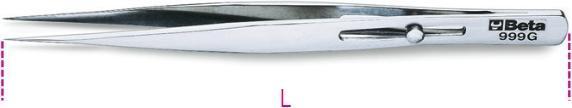 Produktbild BETA 009990027 999G Pinzette mit geraden spitzen Backen 140 L mm