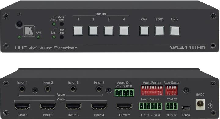 Produktbild VS-411UHD 4x1 4K60 4:2:0 HDMI Auto Switcher with Audio