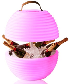 Immagine prodotto Nikki.Amsterdam The.Bowl | Lampada con altoparlante Bluetooth® e refrigeratore per vino (Batteria ricaricabile)