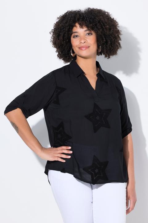 Produktbild Angel of Style Tunika, A-Linie, farbige Frottee-Sterne, 3/4-Ärmel (60)