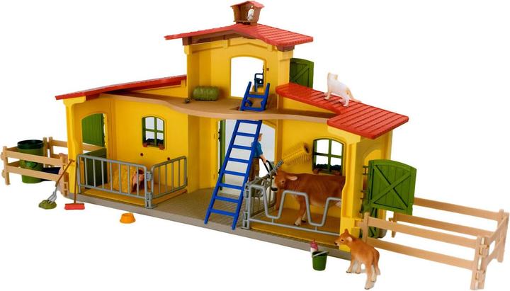 Actual product image Schleich Farm World Large Stable with Animals and Accessories
