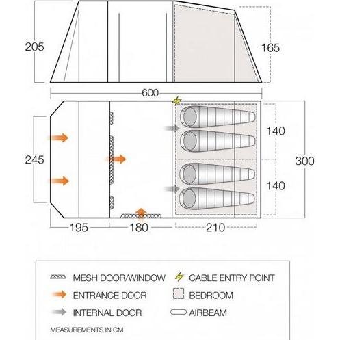 Thumbnail - Vango, Zelt, (Tunnelzelt, 28.30 kg, 4 Personen)