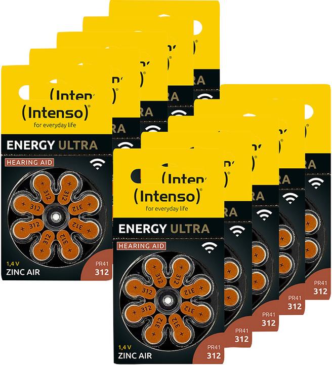 Intenso Batterie Zinc Air, 312, 1.45V (80 Stk., A312, 148 mAh)