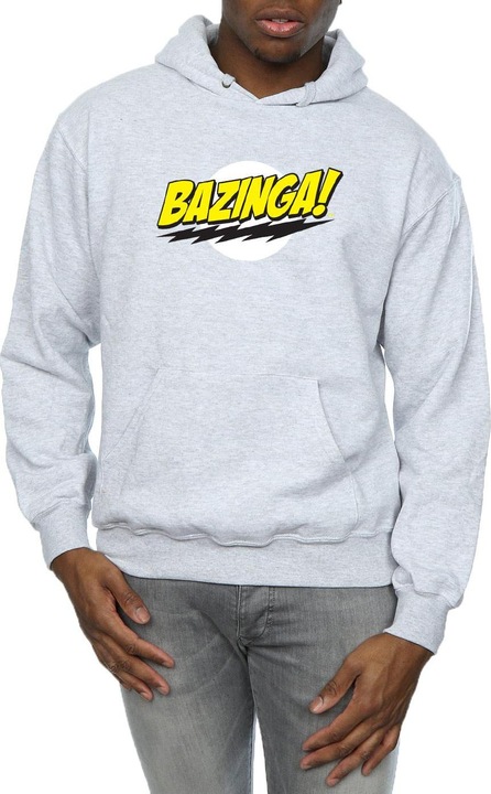 Immagine prodotto Dam Felpa con cappuccio Sheldon Bazinga Uomo (S)