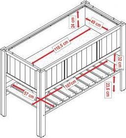 Produktbild Habau Hochbeet mit Ablage