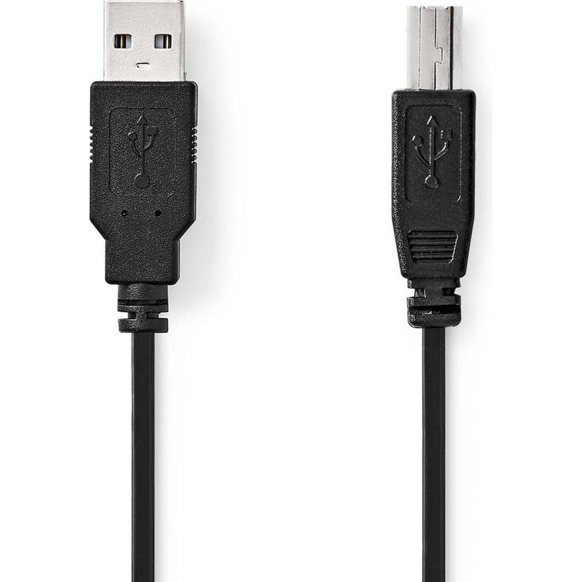 Nedis USB A – USB B (2 m, USB 2.0, 10 W), Cavo USB