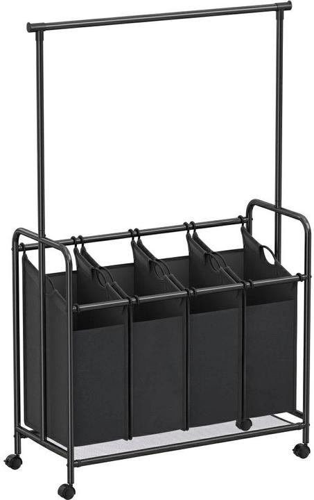 Produktbild Songmics Wäschekorb 50 l, Schwarz (50 l)